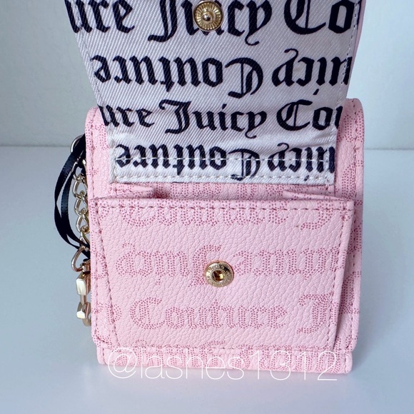 JUICY COUTURE Bag East Side West Side Satchel & Wallet Set - Pink Macaroon - Picture 10 of 12